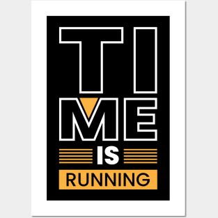 Time is running creative typography Posters and Art